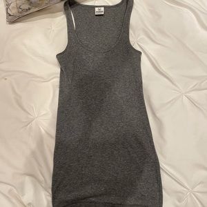grey ribbed tank top